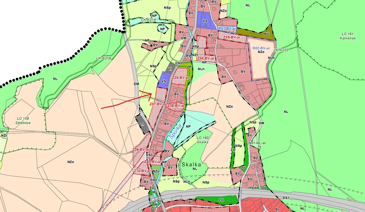 bestemmingsplan Novy Bor - Tsjechië