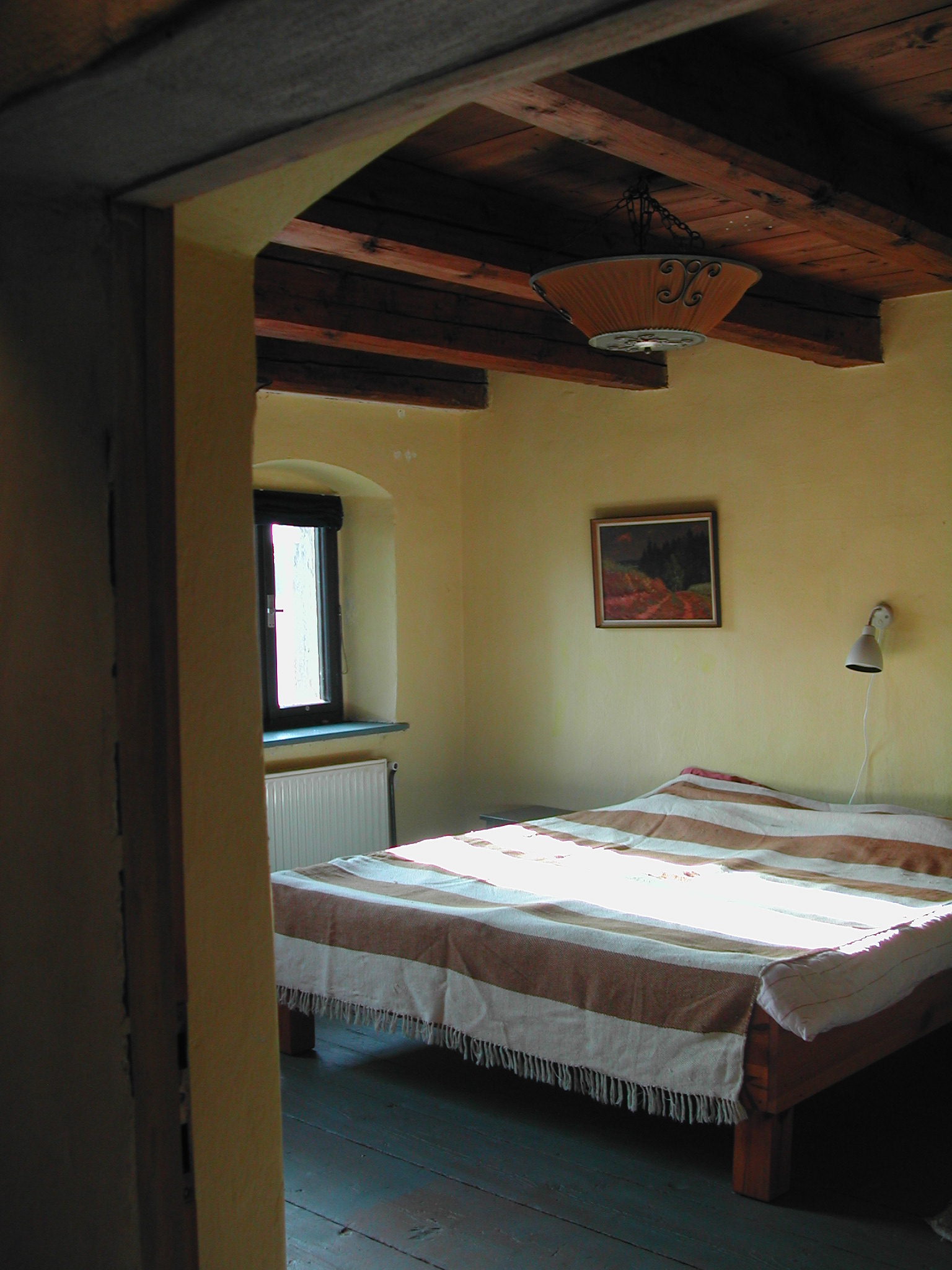 Villa te koop, foto slaapkamer, regio Broumov, Tjechie.