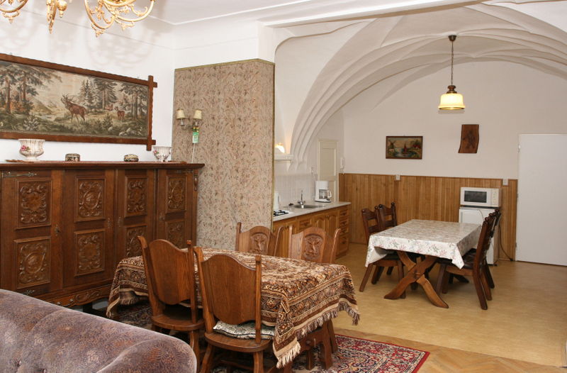 Appartement met gewelfde plafonds, Oost-Bohemen, Tsjechie.
