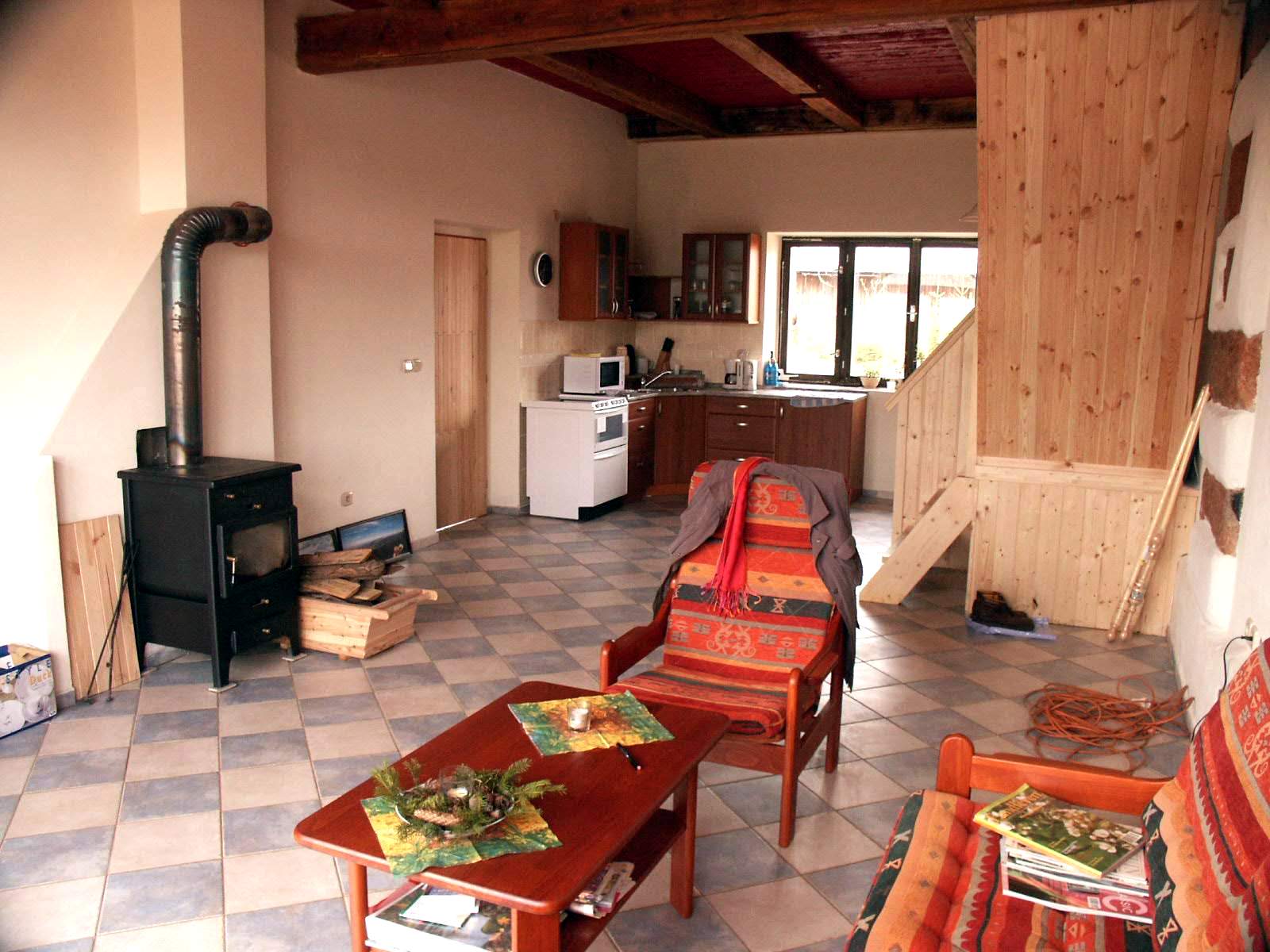 Woonkamer huis, te koop Tsjechie.